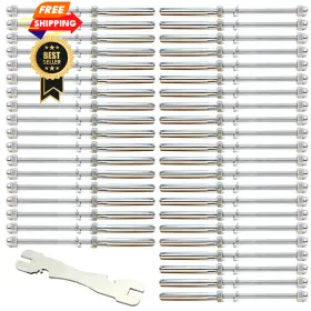 6-lz163 Sowtowe 3/16 T316 Stainless Steel Cable Railing Hardware Kit 40 Pcs Silver