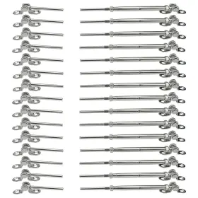 7r8120p Sowtowe 20 Pairs Cable Railing Hardware Kit Stainless Steel Silver