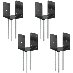 Ljjdz4x4sglzdz Spaceeup 4x4 Concrete Post Base Anchor Deck Holder Ground Spike For Home Improvement