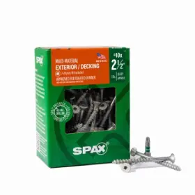 Spax 4191670500604 #10x2-1/2 Inch Exterior Flat Head Wood Deck Screws Construction Torx T-star Plus 81