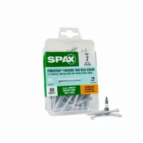 42318304005068 Spax 5 Pack - #8x2 Inch Exterior / Interior Trim Head Wood And Finishing Project Screws Whi