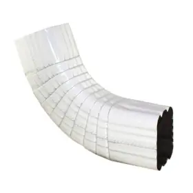 4belrtw Spectra Gutter Systems 785854117011 Metals 3 X 4 Inch Aluminum White Side Downspout Elbow 3pc