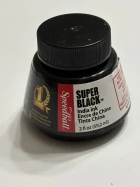 385460 Speedball Waterproof Apply By Pen Brush Or Airbrush Black Calligraphy India Ink