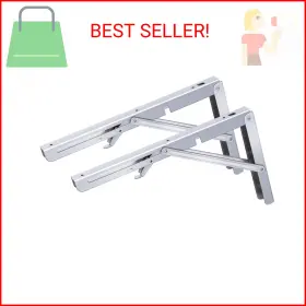 Srho 779288065222 Folding Shelf Brackets Stainless Steel Fold Down Table 2 Pcs Floating S