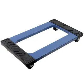 75-93525 Stalwart Dolly Cart Moving Heavy-duty Roller Wheel Casters Holds Up To 1000lbs Blue