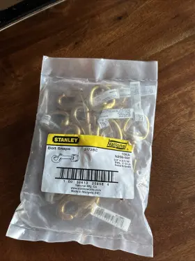 3172bc Stanley Solid Bronze Bolt Snaps 3/4 Inch & 3-5/16 Bag Of 10