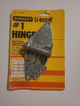 720-0006 Stanley U-install #1 Hinge Model No. Garage Door Replacement New Sealed