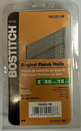 Fn1532-1m Stanley Bostitch 1 000-pack 2-inch 15-gauge Finish Nails New