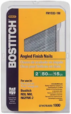 Fn1540-1m Stanley Bostitch 1 000-pack 2-1/2 Inch 15-gauge Finish Nails -fn1540-1m