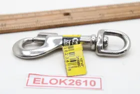 N262-345 Stanley 1/2 Inch X 3 170ib. Stainless Steel Bolt Snap 2 Pack