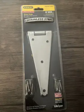 S808-600 Stanley Stainless Steel Heavy Duty Strap Hinge 8 Inch Model# / Cd902