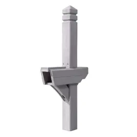 74.625 Step2 596199 Mailbox Posts Stands Inch X34.5 X9 Fade Resistant Composite Resin Tan
