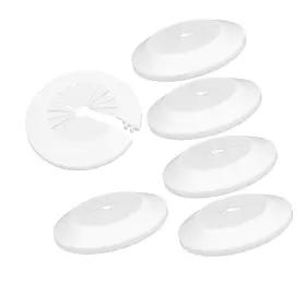 702949 Strendier Njxpfmdl Tiesome 6 Pcs Water Pipe Cover Decoration Plumbing Plates Drain Line E