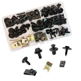 Cbmk-64 Strendier 64-piece Car Body Mounting Kit Undertray Screws And Clips Set With U-type Fa