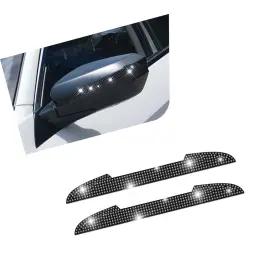 Fer8al Strendier 2pcs Bling Car Door Handle Scratch Protector Rear View Mirror Anti-scrat