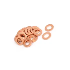 Kc241011005591for Strendier 20pcs 8mmx14mmx1.5mm Copper Flat Ring Sealing Crush Washer Gasket Auto Replac