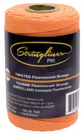35406 Stringliner Construction Line Fluorescent Orange 1/2-lb. 540-ft. -