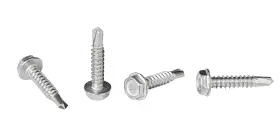 Hex-zin10125-100 Strong-point #10 X 1ftft Hex Washer Head Self-drilling Tek Screw Zinc Plated Steel For