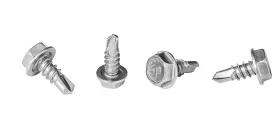 Hex-zin1050-100 Strong-point #10 X 1/2ftft Hex Washer Head Self-drilling Tek Screw Zinc Plated 1/2 Inch Long