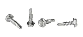 Hex-zin1075-100 Strong-point #10 X 3/4ftft Hex Washer Head Self-drilling Tek Screw Zinc Plated 3/4 Inch Long