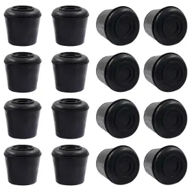 B0cjbtb7m6 Suiwotin 16pcs 1 Inch Round Chair Leg Tips Caps Non-slip Rubber Floor Protectors