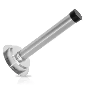 Ekis1017 Suiwotin 1pc 5 Inch Door Stops Self Adhesive Long Stopper Stainless Steel Sound