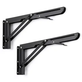 Ulsmc00110 Sumnacon Sturdy Folding Shelf Brackets - Heavy Duty Metal Triangle Table Benc
