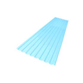 173522 Suntuf Suntop 26 Inch X 6 Ft. Red Brick Foam Polycarbonate Panel Sky Blue