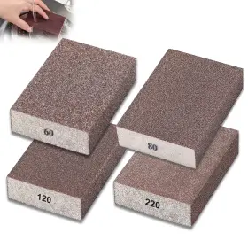 N-g-001-60 Sunxeke N-g-001-60/80/120/220 4 Pack Sanding Sponge Drywall Blocks Grits Per 60/80/120/220