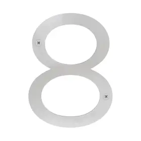 Hnss6-8 Sure-loc 6 Inch Tall Address House Number Ft8ft - Satin Stainless