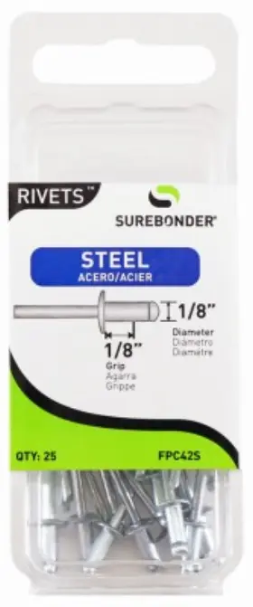 Fpc42s Surebonder 5 Pack - Steel Rivet Short 25-pk