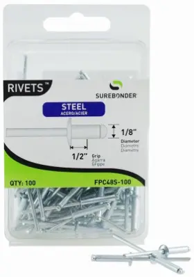 Fpc48s-100 Surebonder 5 Pack - 100-pack Long Steel Rivets