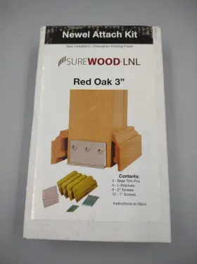 236-844 Surewood Lnl Red Oak 3 Inch Newel Attach Kit