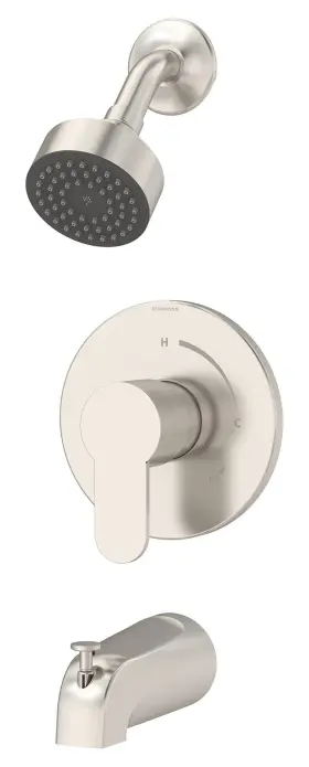 6702-1.5-trm-stn Symmons Identity Single Handle 1-spray Tub And Shower Faucet