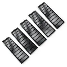 Add10081190 T Tulead Black Rectangle Vents Cover Grille Plastic Vent Space Cabinet V