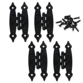 Add2003081605 T Tulead Cabinet H-hinges Cold Rolled Steel Black Decorative Door Hinges 3.46
