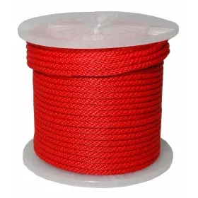 98330 T.w . Evans Cordage 3/8 Inch X 500ft Red Solid Braid Propylene Mfp Derby Rope