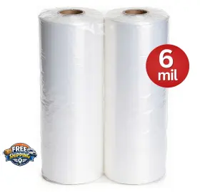 10206m-2p Tapix Plastic Sheeting 10ft X 20ft 6 Mil Uv Virgin Ldpe Clear