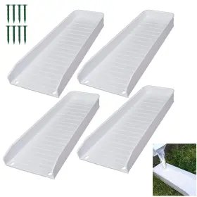 Teisaiko 765147696850 Rain-gutter Downspout Splash Block - Gutter Extensions For Rainwate