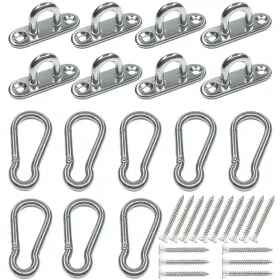 Peps-8816 Termath 8 Pcs Stainless Steel 1.8 Inch Pad Eye Plate U Hooks 8pcs S