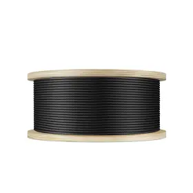 Tk-1x193-1625hsc Tessky 3/16 Inch Black T316 Stainless Steel Cable 250ft Marine Grade Wire Rope Ai