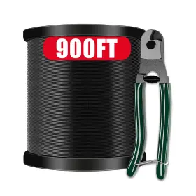 Tgodrvc3 Tgodrvc 763477470133 304 Stainless Steel Black Vinyl Coated Wire Rope 1/16 Inch Overmolded To 3/32