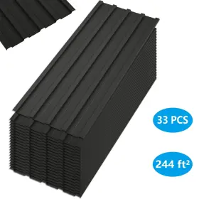 Gr06 Thanaddo 33 Pcs Roof Panels Galvanized Steel Hardware Metal Roofing Sheets Wall