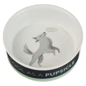 Fshk004 The Fur Side Ceramic Dog Bowl For Food And Water Dishwasher/microwave Safe