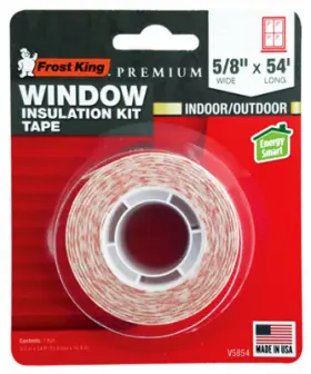 Thermwell 077578062518 Window Insulation Tape 5/8- Inch X 54-ft. V5854