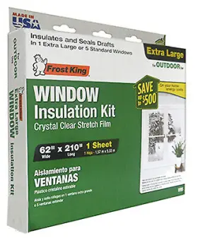 V95h Thermwell Outdoor Window Film Insulation Kit 62 X 210- Inch