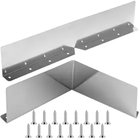 Guards2 Thslsfx 2 Pcs Gutter Valley Splash Guard Roof Rain Diverter With Screws Foldable Do