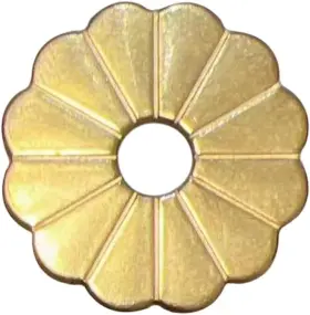 00382 Tiazzaus Tiazza 10pcs Brass Backplate Washers Classical Furniture 0.98 Inches