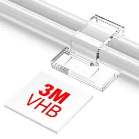 Tidyhelper 654370935310 Adhesive Cable Clips Cord Organizer Clear 45 Pcs Large Outdoor Light Clip