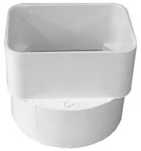 36-654 Tigre Usa Inc 25 Pack Pvc Sewer And Drain Downspout Adapter 3 X 4 4- Inch